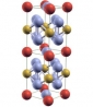 A molecular model of the material studied