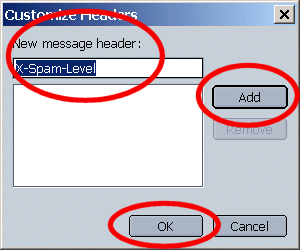 Example of customizing headers
