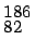 $^{186}_{82}$