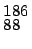 $^{186}_{88}$