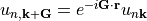 u_{n,{\bf k+G}}=e^{-i{\bf G}\cdot{\bf r}} u_{n {\bf k}}