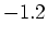 $-1.2$