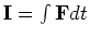 ${\mathbf I} = \int {\mathbf F}dt$