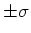 $\pm\sigma$