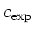$c_{\rm exp}$