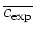 $\overline{c_{\rm exp}}$