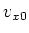 $v_{x0}$