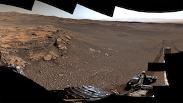 Curiosity at Teal Ridge on Mars
