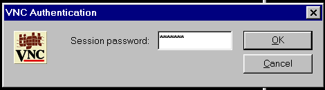 vncviewer login window