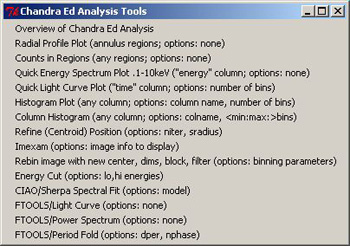 Analysis Tools