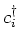 $c^{\dagger}_i$