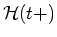 ${\mathcal H}(t+)$
