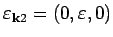 ${\bf\varepsilon }_{{\bf k}2} = (0, \varepsilon , 0)$