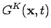 $\displaystyle G^K({\bf x},t)$