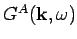$G^A({\bf k},\omega )$