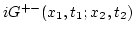 $\displaystyle iG^{+-}(x_1,t_1;x_2,t_2)$