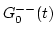 $\displaystyle G^{--}_0(t)$