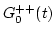 $\displaystyle G^{++}_0(t)$